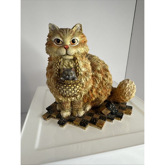Other - Sam and Mitzy Cat Figurine Masters Kriebel 1st Edition 2000 Lang Wise Kitten VTG